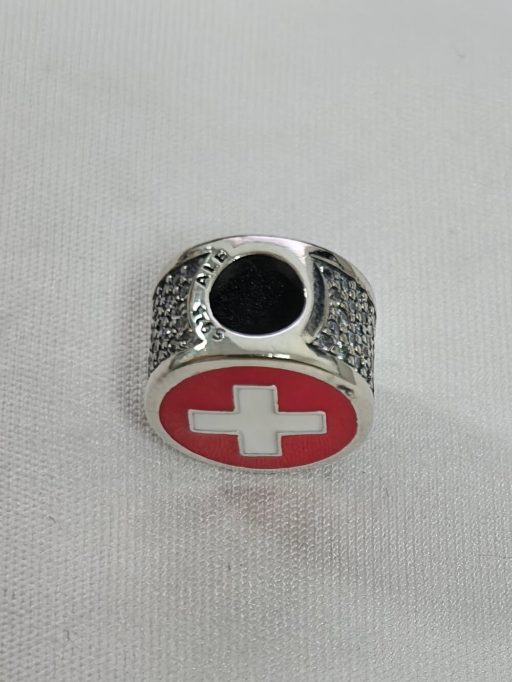 Pandora Switzerland Flag Bead Charm Pendant, S925 Silver Jewelry - Picture 4 of 4